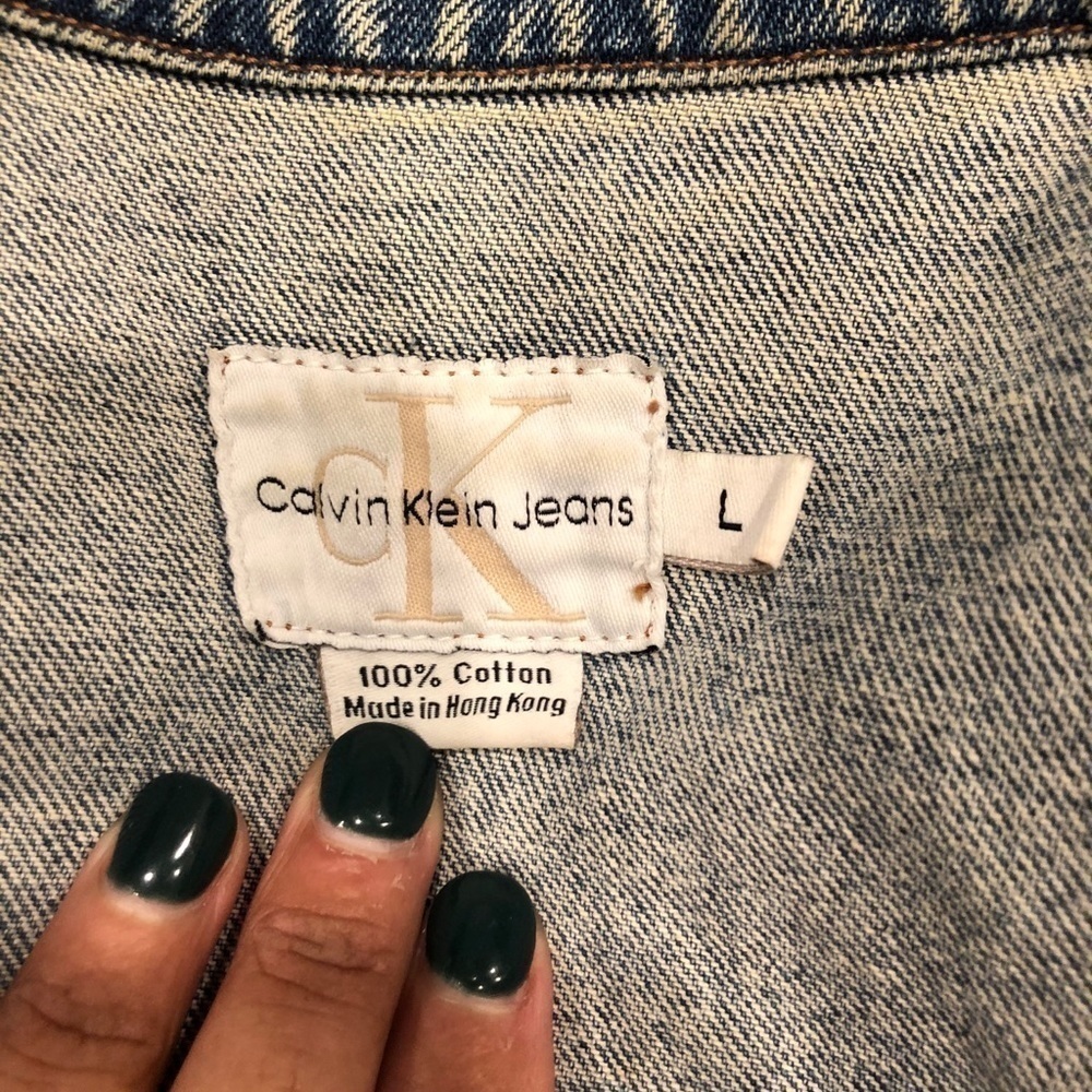 Early 2000’s Calvin Klein Jean Vest - Picture 6 of 6